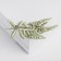 Brooch "Leaves" fern, green color in silver