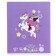 Notebook in a cage 12 sheets, 5 types of mix, cover coated cardboard, Minnie Mouse and unicorn