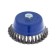Metal brush for ushm tundra, twisted wire, "cup", M14, 150 mm