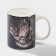 Porcelain shade mug "Lion Force", 320 ml, black color