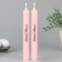 Candles are tall with the application of “Light Easter!”, 2 pcs., Pink, 19 x 2.1 cm.