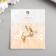 Decor for creativity metal, enamel "balloons" gold 2.3x1.3 cm