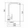 Fashun A54909 kitchen mixer, single -leaf, 35 mm cartridge, stainless steel, satin