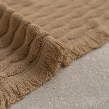 Terry towel Pasionaria "Wave", 450 gr, size 30x50 cm, beige color-2