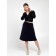 Female skirt, size 52, dark blue color
