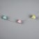 LED beads "Hearts", 80 cm, LED (1608) -16-4.6V, AG13X3 (in set), 3 dir, glow warm white