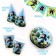 A set of paper utensils "Minecraft": 6 plates, 1 garland, 6 glasses, 6 caps