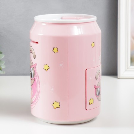 Pigpine Plastic "Bank. Bunny" code castle, sound aa pink 14x21 cm-3