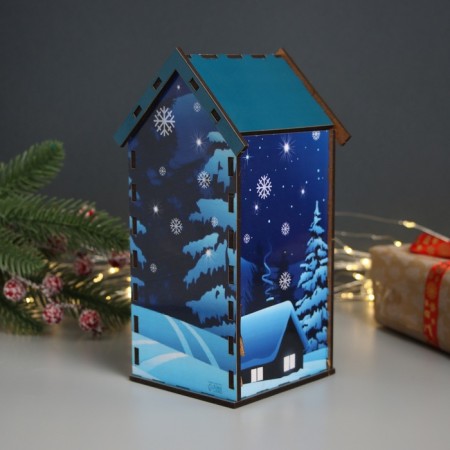 New Year's tea house "Snake. Happy New Year" 20x10.5x10 cm-2