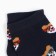 Women's socks "Corgi with glasses", blue color, size 38-40