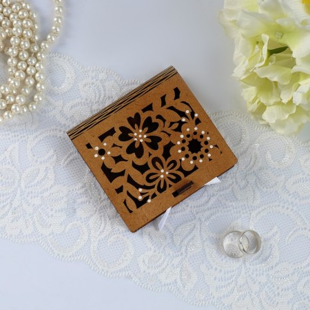 Casket for the Ring "Flower", 10x9.5x2.6 cm-1