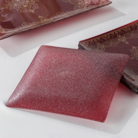 Diningrian "Ornament", 7 items: 30 × 30 cm - 1 pc, 18 × 18 cm - 6 pcs, red red color-2