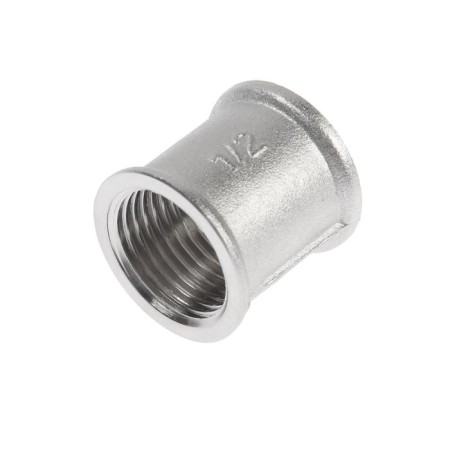 STI coupling, 1/2 ", internal carving, nickelled brass-1