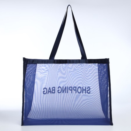 Household bag without fastening, blue color-1