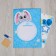 Children's imprint with wishes for a boy, color mix
