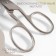 Portnovsky scissors, identical rings, 9 ", 23 cm, silver color