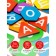 The game is a desktop "Alphabet. Decipher and read "