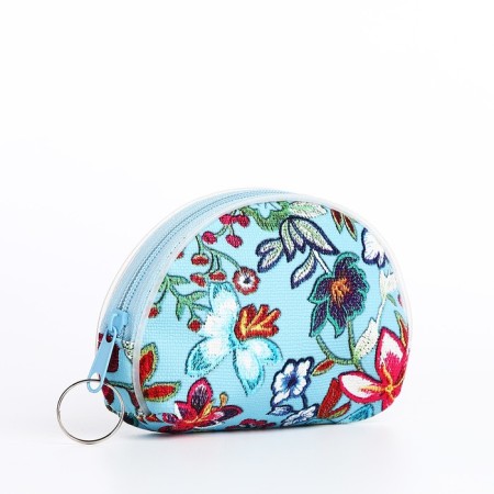 Women's wallet with zipper, color mix-1