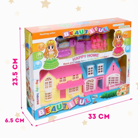 Plastic house for dolls "Create comfort" with accessories-5