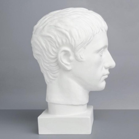 Gypsum figure Germanica head, 19 x 25 x 36 cm-3