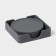 Set of stands for hot, under a mug, silicone, 6 pcs, d = 8 cm, gray