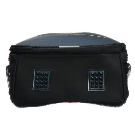 School backpack 38 x 30 x 16 cm, ergonomic back, stavia "yellow machine", black-6