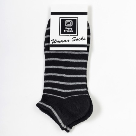 Women's socks, black color, size 23-25-2