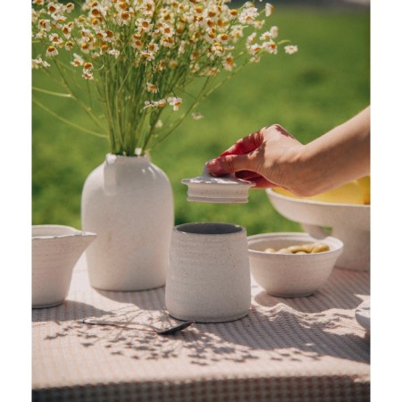 Ceramic sugar tower SL Home "Arena Blanca", 400 ml, 9.5 × 12.5 cm, white color-8