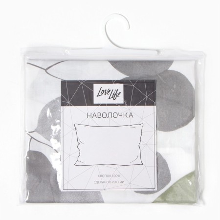 Pillowcase Lovelife "Spring" 50*70cm, 100% cotton, satin, 125g/m²-2