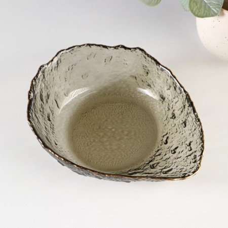 Glass Figure Salad "shell", 550 ml, 19.5 × 15 × 6 cm-3