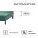 The flowerbed is galvanized "trapezoid", d = 100 cm, h = 15 cm, green, Greengo