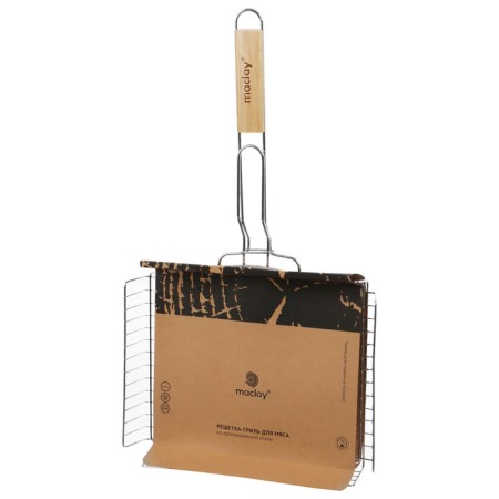 Ground grill Universal Maclay, 25x31 cm, chrome steel, for barbecue-13