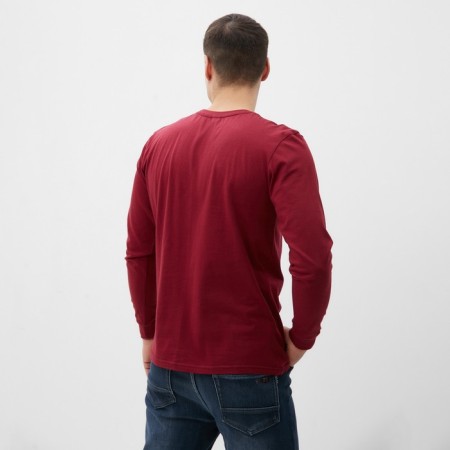 Long -sized male plain, burgundy color, size 48-6