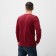 Long -sized male plain, burgundy color, size 48