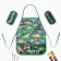 Set of children for creativity Ethel "Dinosaurs" apron 49 x 39 cm and sleeves
