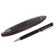 Gift handle, ball "dashed" in a plastic case, rotary, black with silver inserts