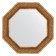 Mirror in the baguette frame, bronze monogram 101 mm, 74x74 cm