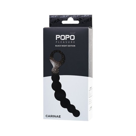 Anal stimulator Popo pleasure by toyfa carina, silicone, black color, 19 cm, d 3 cm-7