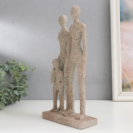 Souvenir Polystone "Sandless people. Dad, mom, I" 30x15x6 cm-3