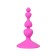 Anal plug Eromantica, silicone, pink, 8 cm, d 2.3 cm