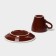 Coffee steam porcelain Magistro Coffee Time, 2 items: a cup 80 ml, a saucer d = 12.5 cm, brown color