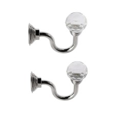 Hook for curtains ks007, one -rod, color chromium