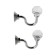 Hook for curtains ks007, one -rod, color chromium