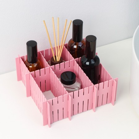 Organizer - Box dividing, 37 × 7 cm, 4 pcs, color mix-6