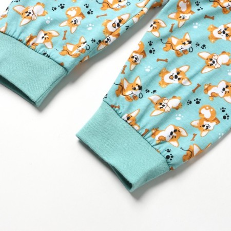 Pajama nursery, turquoise color/Corgi, height 122 cm-6