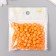 Beads for creativity plastic "English letters" Orange set 20 grams 0.4x0.7x0.7 cm