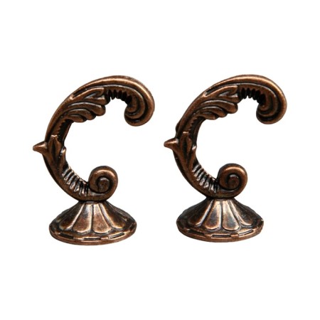 Hook for curtains ks002, one -rod, color copper-2