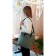 Marta bag green quilted fabric