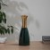 VAZA Ceramics Table "Viggo" D-6 cm, 25x9.5 cm, green
