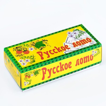 Russian lotto "for every day", 24 cards, card 8 x 22 cm, wood barrels-7